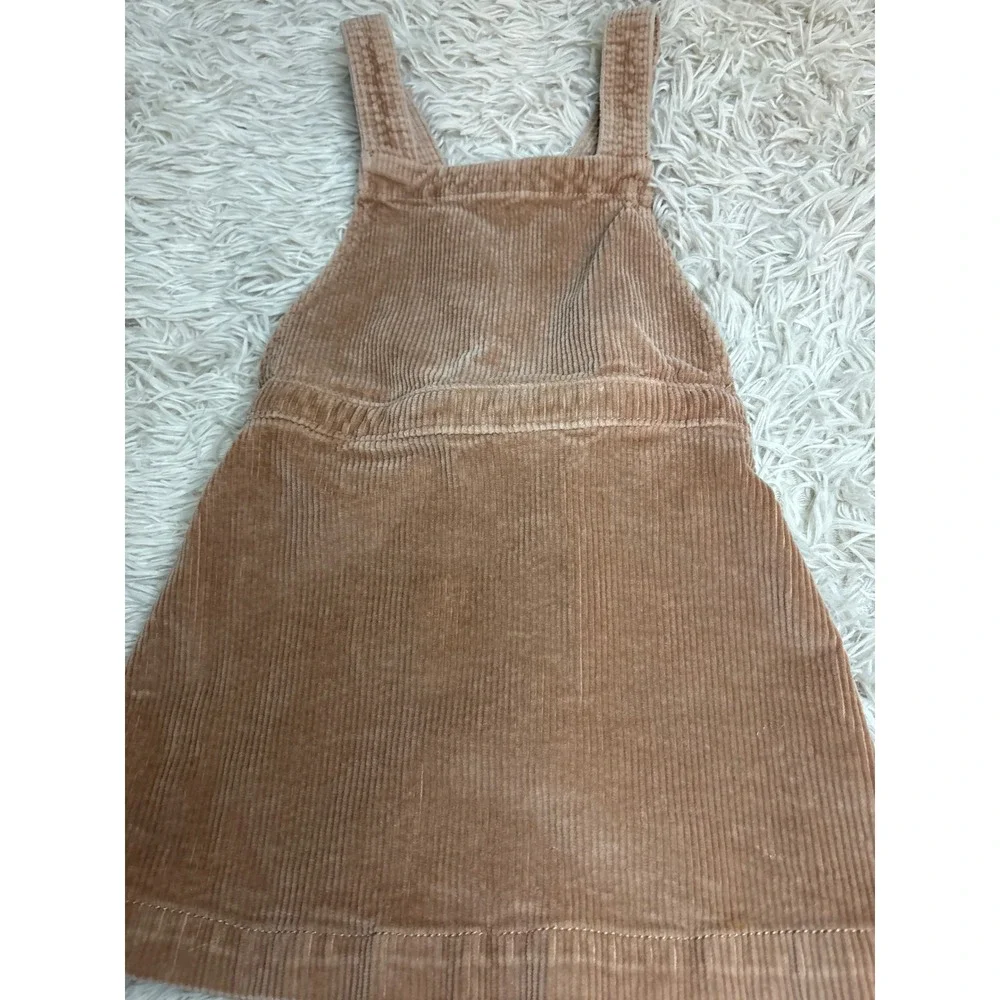 Theresabouts Kids Corduroy Pinafore Dress Tan Size‎ 6 Jumper Overall Skirt